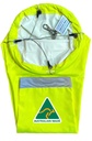 Industrial High Visibility Neon Yellow Windsock 900x300x150mm with Bridle Harness
