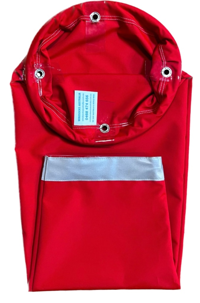Industrial & Commercial Heavy Duty Red Windsock 2400x600x300mm