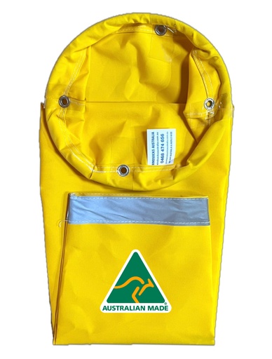 [WS-001-SUN-YEL] Industrial & Commercial Extra Heavy Duty Sunbrella Yellow Windsock 900x300x150mm