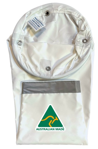 [WS-001-WLT-WHI] Industrial & Commercial Heavy Duty White Windsock 900x300x150mm