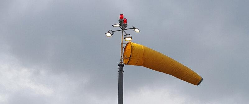 CASA HLS Windsock in operation showing wind speed