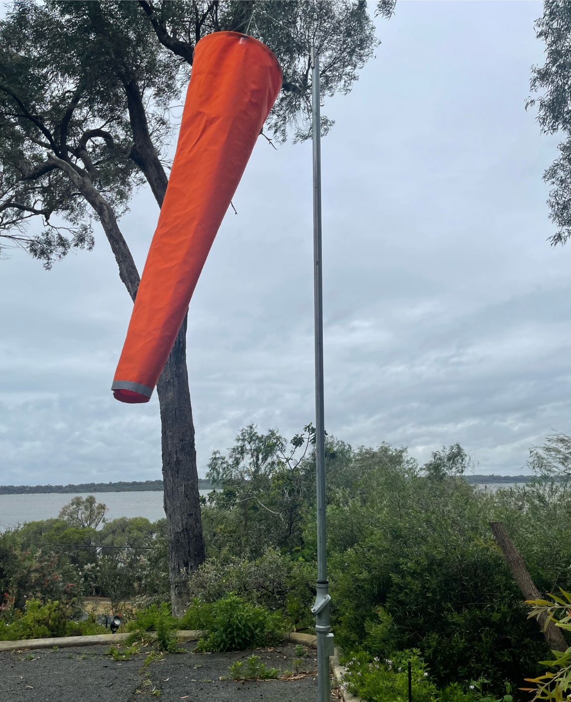 Windsocks Australia Sunbrella assembly in harsh environment