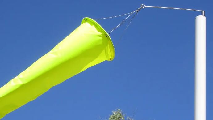 Windsocks-Australia-Windsock-Wind-Yellow-Neon-Sky-Rotor-Pivot-Frame