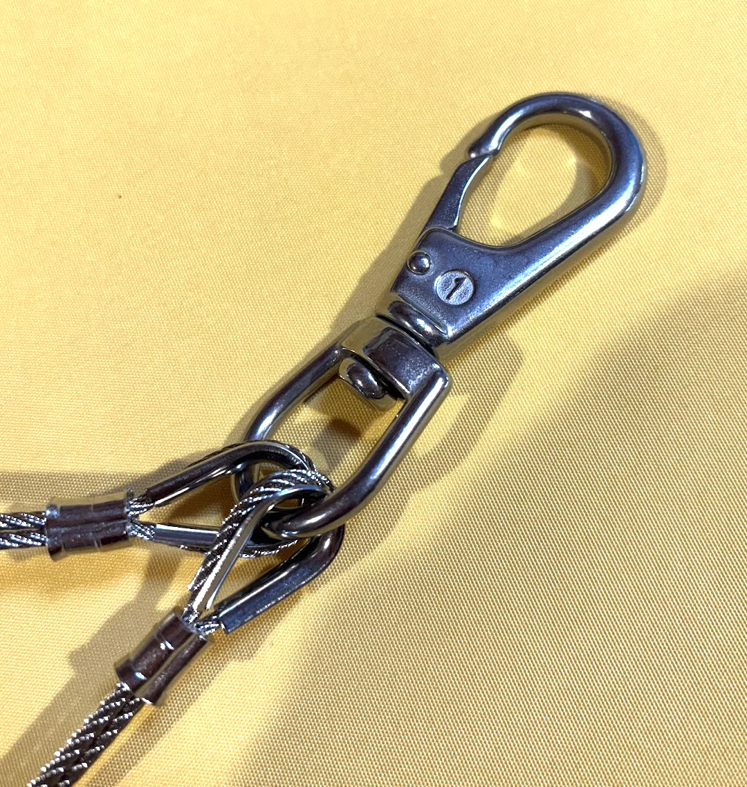 Stainless Steel Lobster Claw Clip and Bridle Harness