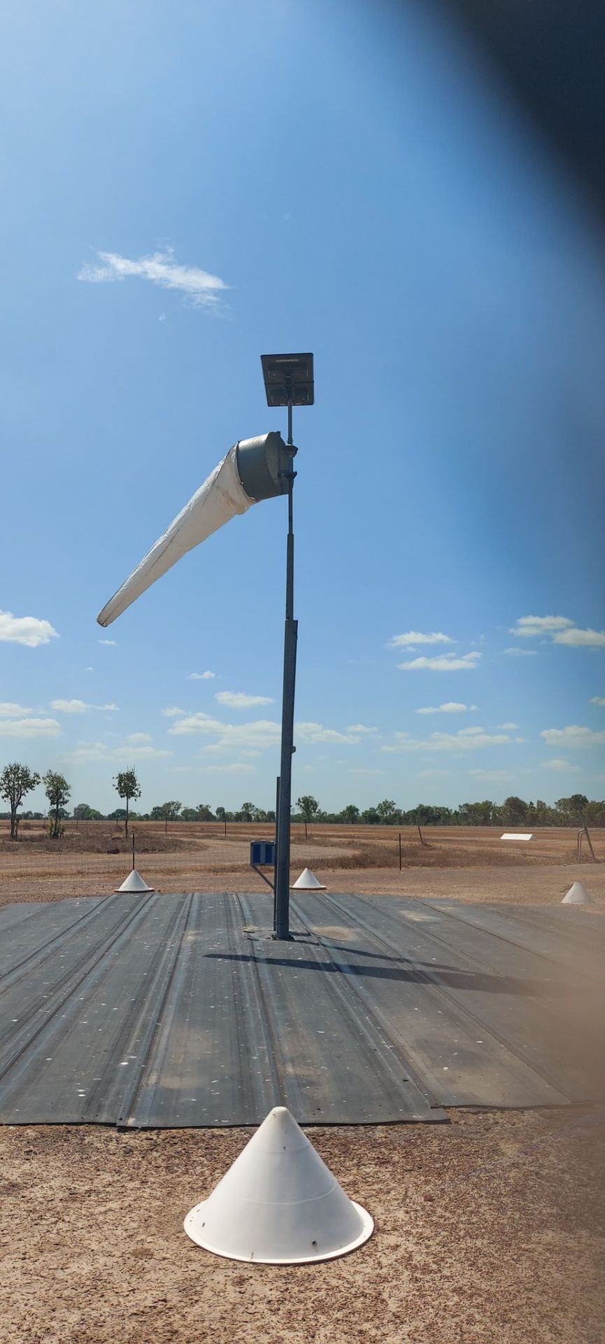 Industrial water treatment facility where Windsocks provide essential chemical hazard safety