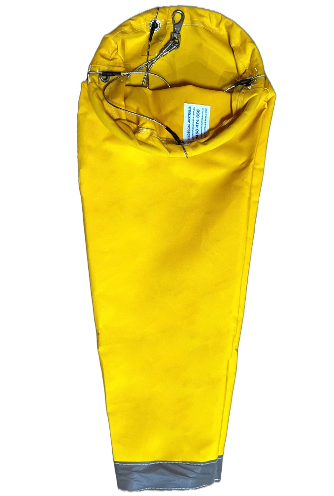 Industrial & Commercial Extra Heavy Duty Sunbrella Yellow Windsock 900x300x150mm
