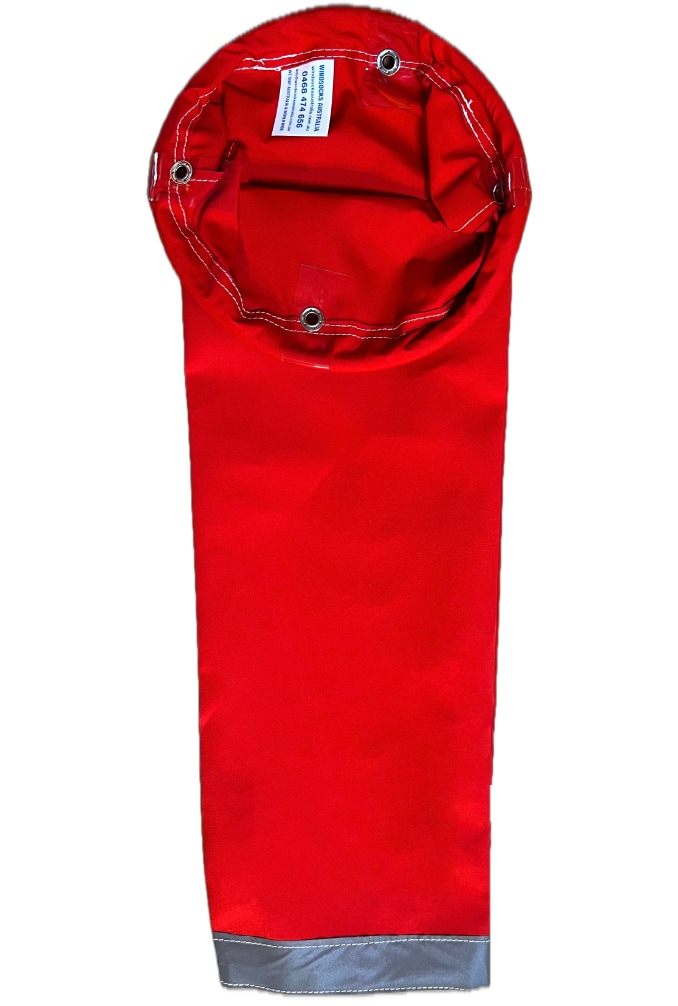 Industrial & Commercial Extra Heavy Duty Sunbrella Red Windsock 1500x350x175mm