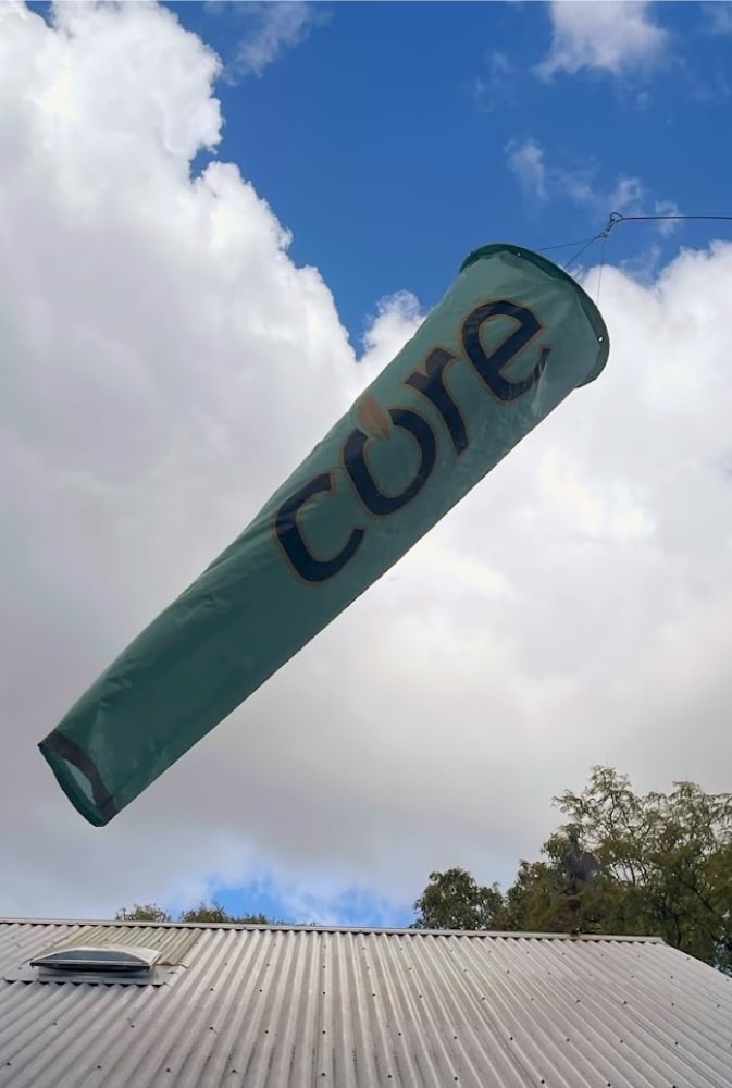 Printed Advertising Windsock 1200x350x175mm with Bridle Harness