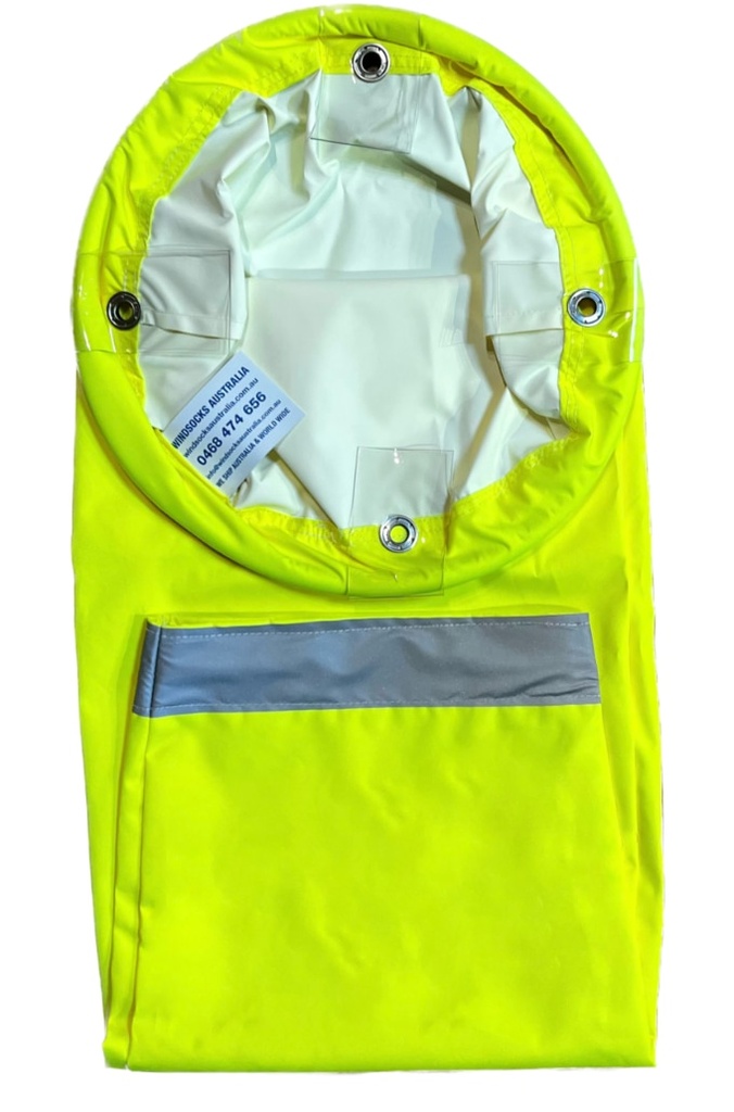Industrial High Visibility Neon Yellow Windsock 1800x450x225mm