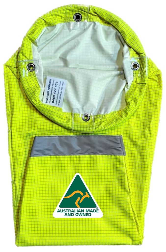 Oil & Gas Anti-Static Neon Yellow Windsock 900x300x150mm