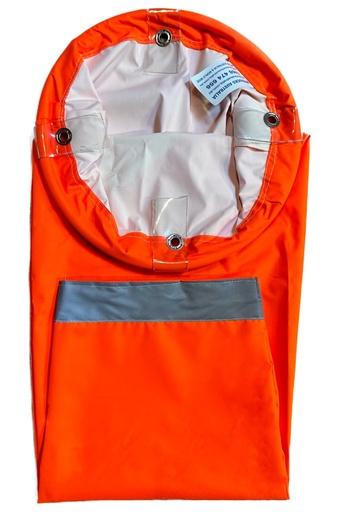 [WS-003-P300D-NO] Industrial High Visibility Neon Orange Windsock 1500x350x175mm