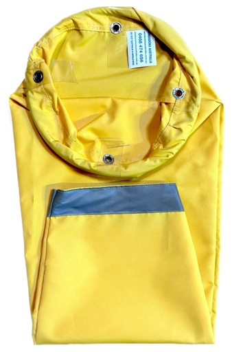 [WS-006-W80-YEL] Industrial & Commercial Heavy Duty Yellow Windsock 2400x600x300mm
