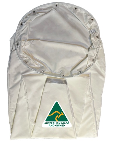 [WS-007-W80-WHI] CASA Standard Aviation Windsock 3650x900x250mm White