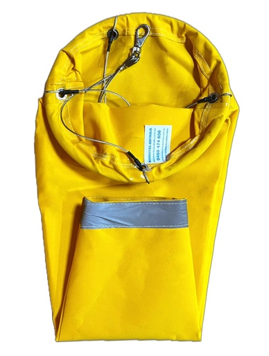 [WS-004-SUN-YEL-WBH] Industrial & Commercial Extra Heavy Duty Sunbrella Yellow Windsock 1500x450x225mm with Bridle Harness