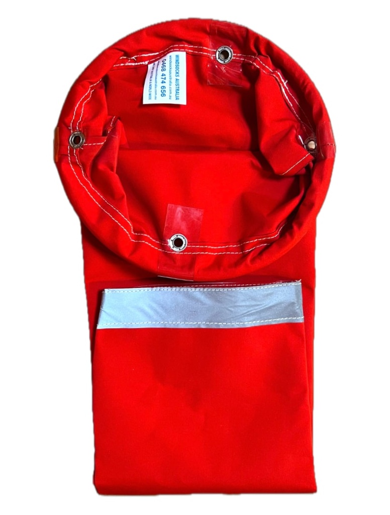 Industrial & Commercial Extra Heavy Duty Sunbrella Red Windsock 900x300x150mm