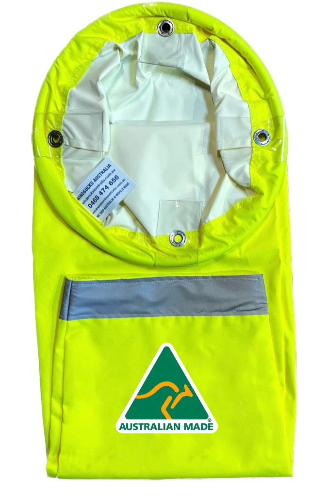 Industrial High Visibility Neon Yellow Windsock 900x300x150mm