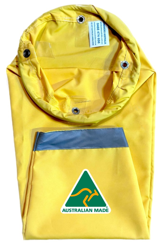 Industrial & Commercial Heavy Duty Yellow Windsock 900x300x150mm